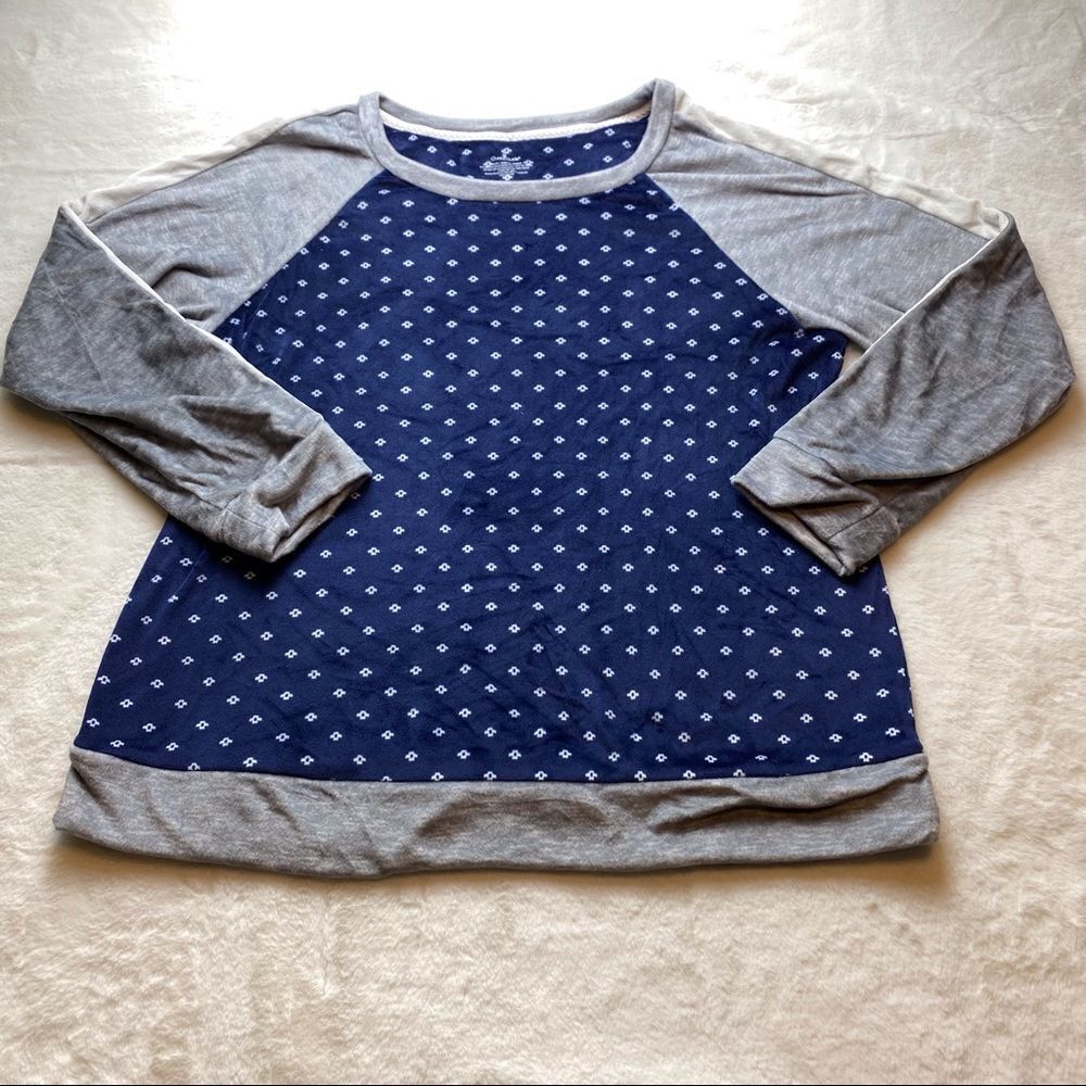 Cuddl Duds Blue and Gray Size Large Pajama Set